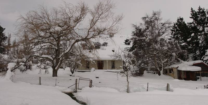 St Bathan House in the snow